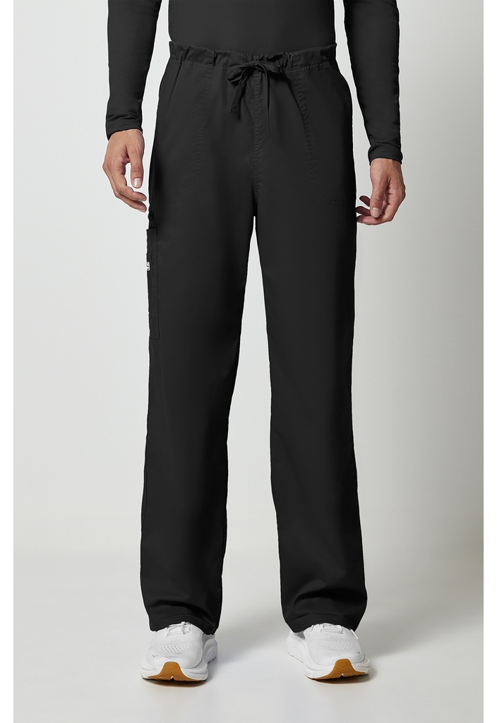 Unisex Drawstring Cargo Pant (XXS, Black)