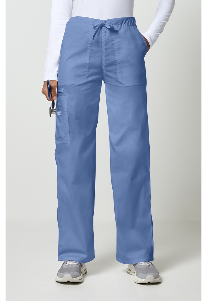 Unisex Drawstring Cargo Pant (XXS, Ciel Blue)