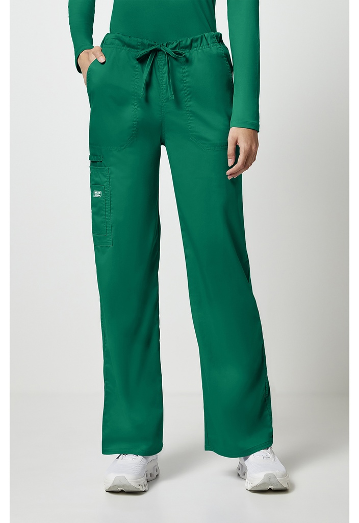 Unisex Drawstring Cargo Pant (XXS, Hunter Green)