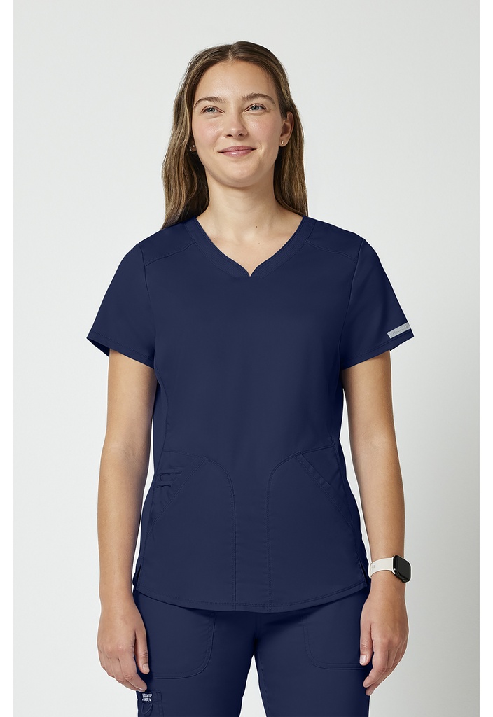 V-Neck Top (XXS, Navy)