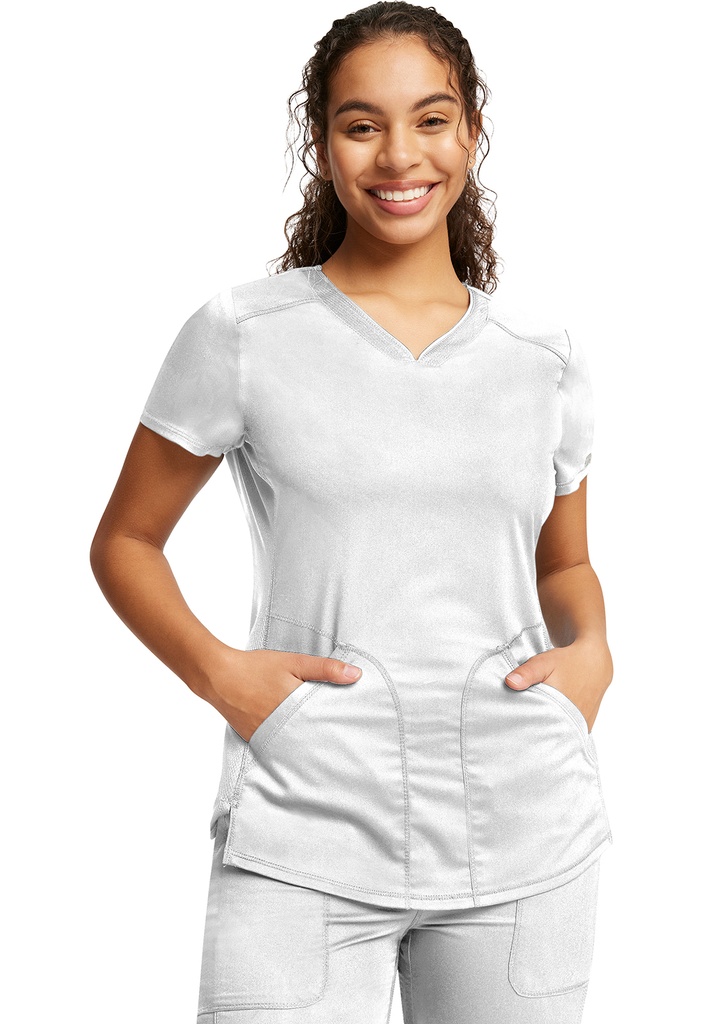 V-Neck Top (XXS, White)