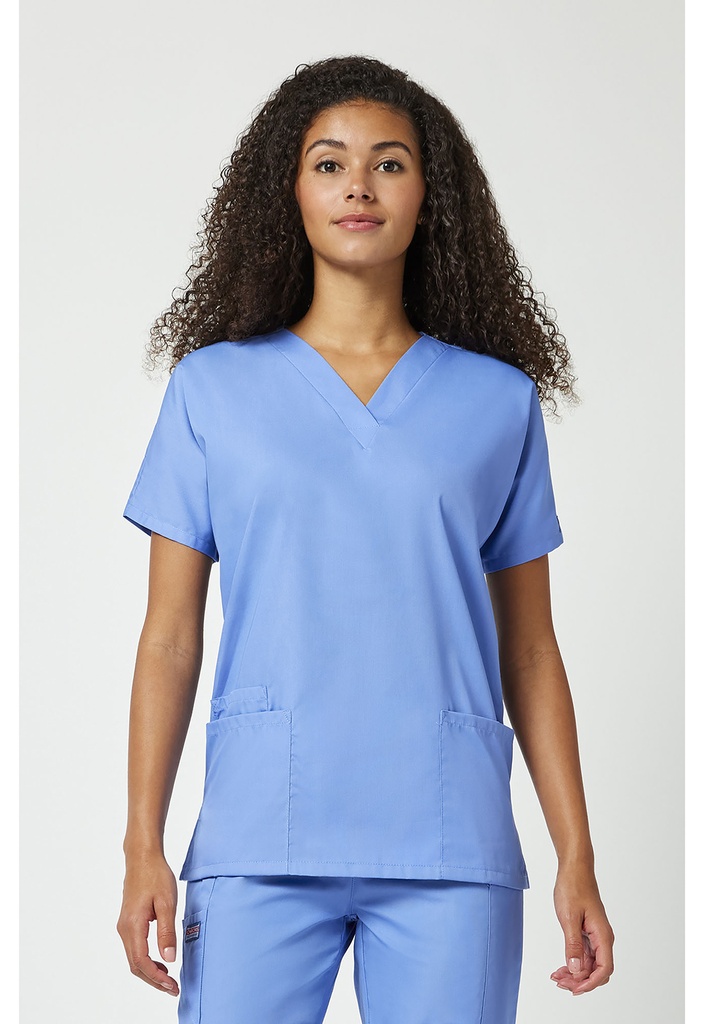 V-Neck Top (XS, Ciel Blue)