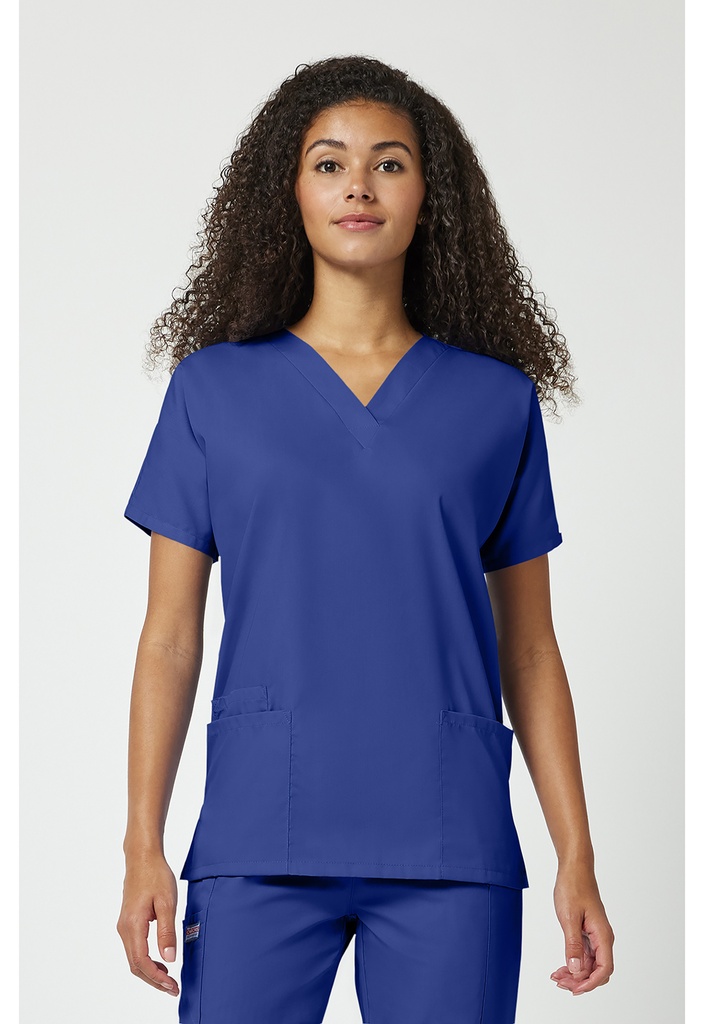 V-Neck Top (XS, Galaxy Blue)