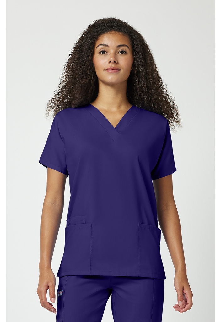 V-Neck Top (XS, Grape)