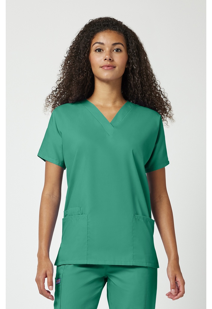 V-Neck Top (XS, Surgical Green)