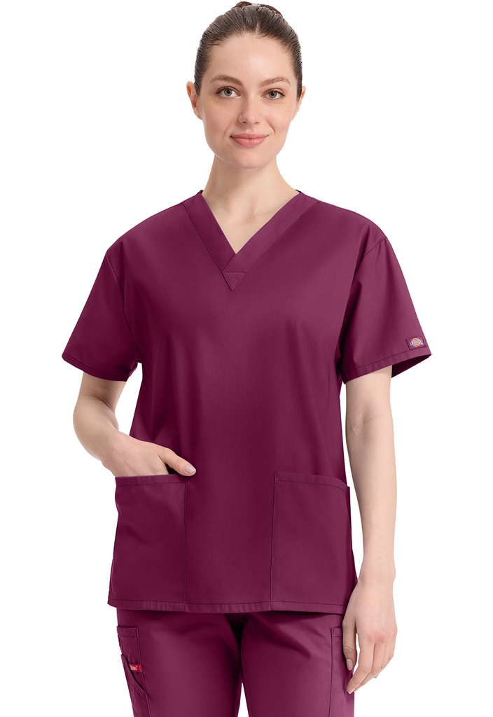 V-Neck Top (XXS, Wine)