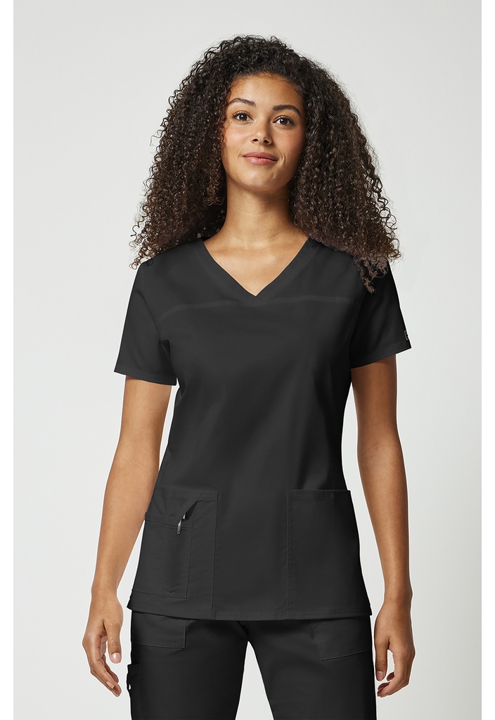 V-Neck Top (XXS, Black)
