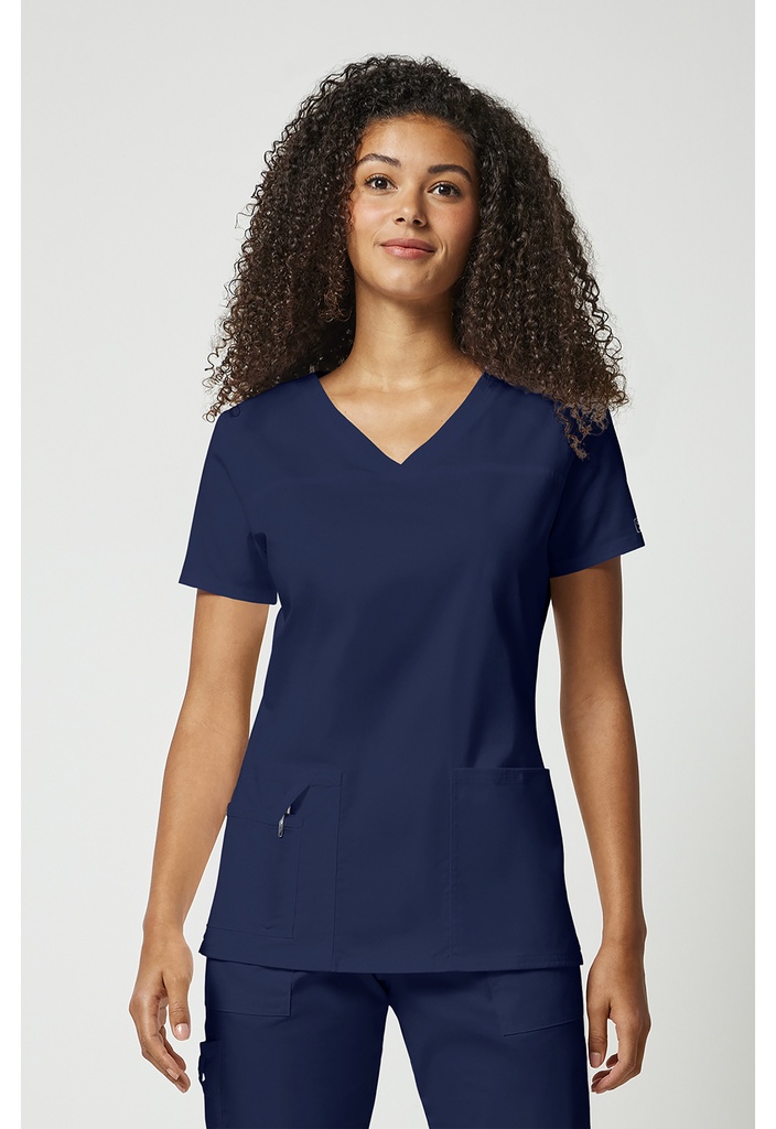 V-Neck Top (XXS, Navy)
