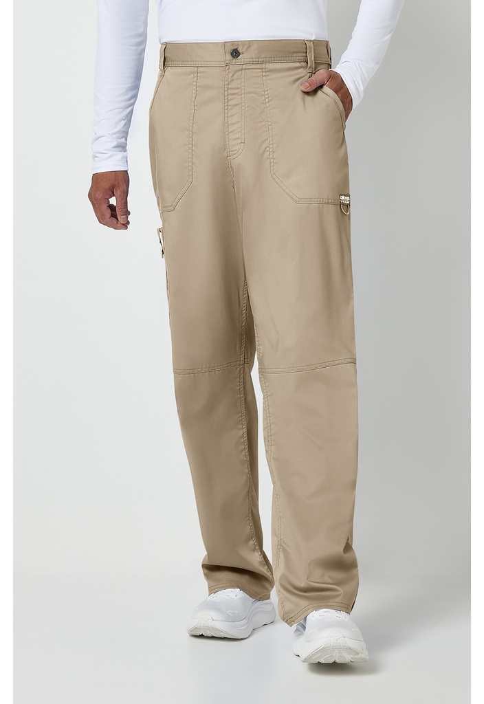 Men's Mid Rise Tapered Leg Pant (XXS, Khaki)