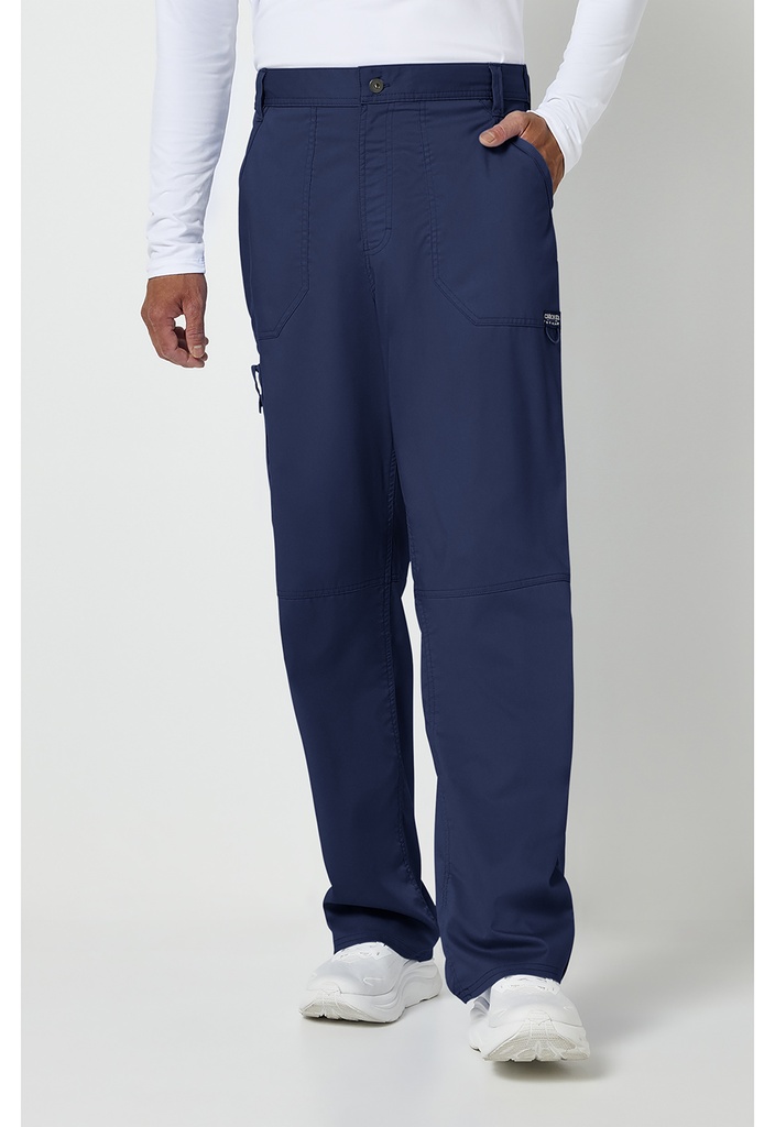 Men's Mid Rise Tapered Leg Pant (XXS, Navy)