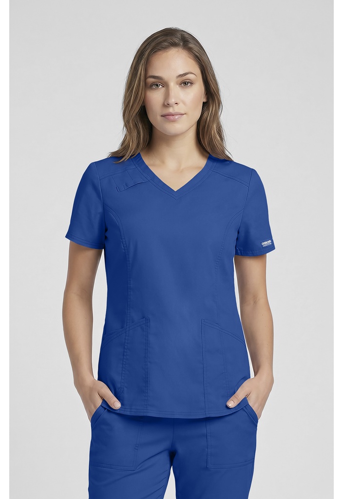 V-Neck Top (XXS, Royal)