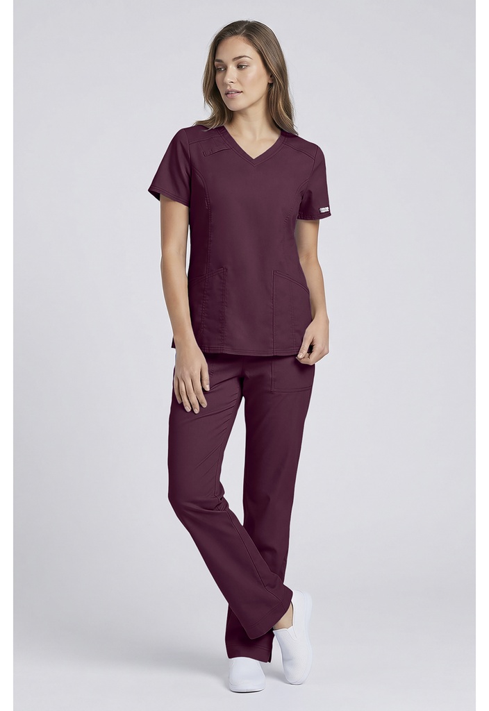 V-Neck Top (XXS, Wine)