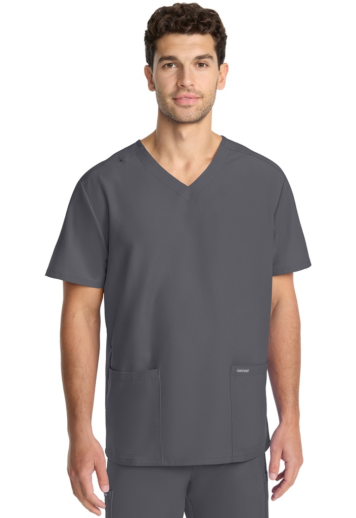 Cherokee Unisex V-neck Top – Pewter