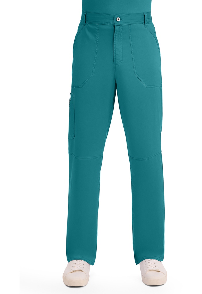 Men's Mid Rise Tapered Leg Pant (XXS, Teal Blue)