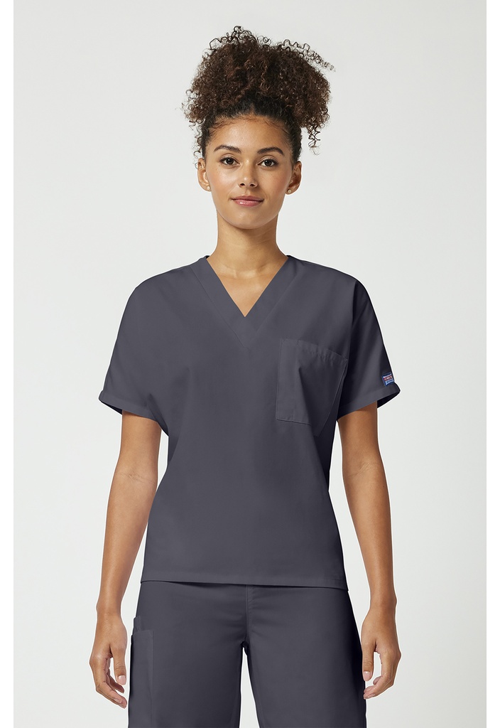 Cherokee Unisex V-Neck Tunic – Pewter