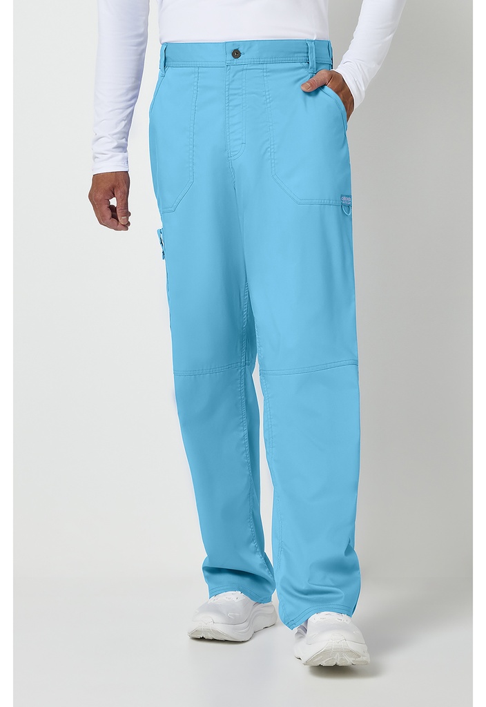 Men's Mid Rise Tapered Leg Pant (XXS, Turquoise)