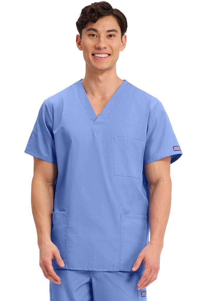 Cherokee Unisex V-Neck Top – Navy
