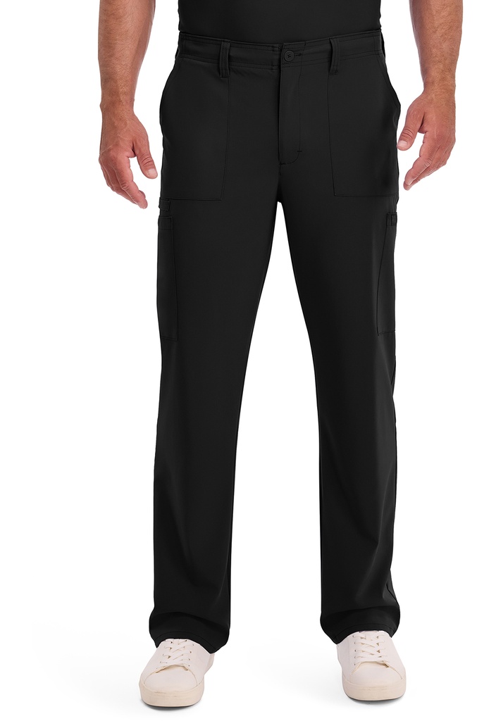 Men's Natural Rise Drawstring Pant (XXS, Black)