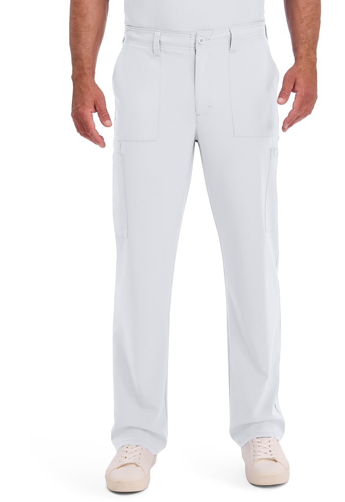 Men's Natural Rise Drawstring Pant (XXS, White)