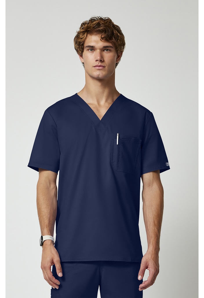 Men's Tuckable V-Neck Top (XXS, Navy)