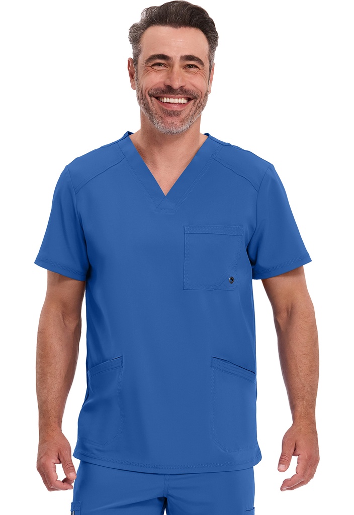 Men's V-Neck Top (XXS, Royal)