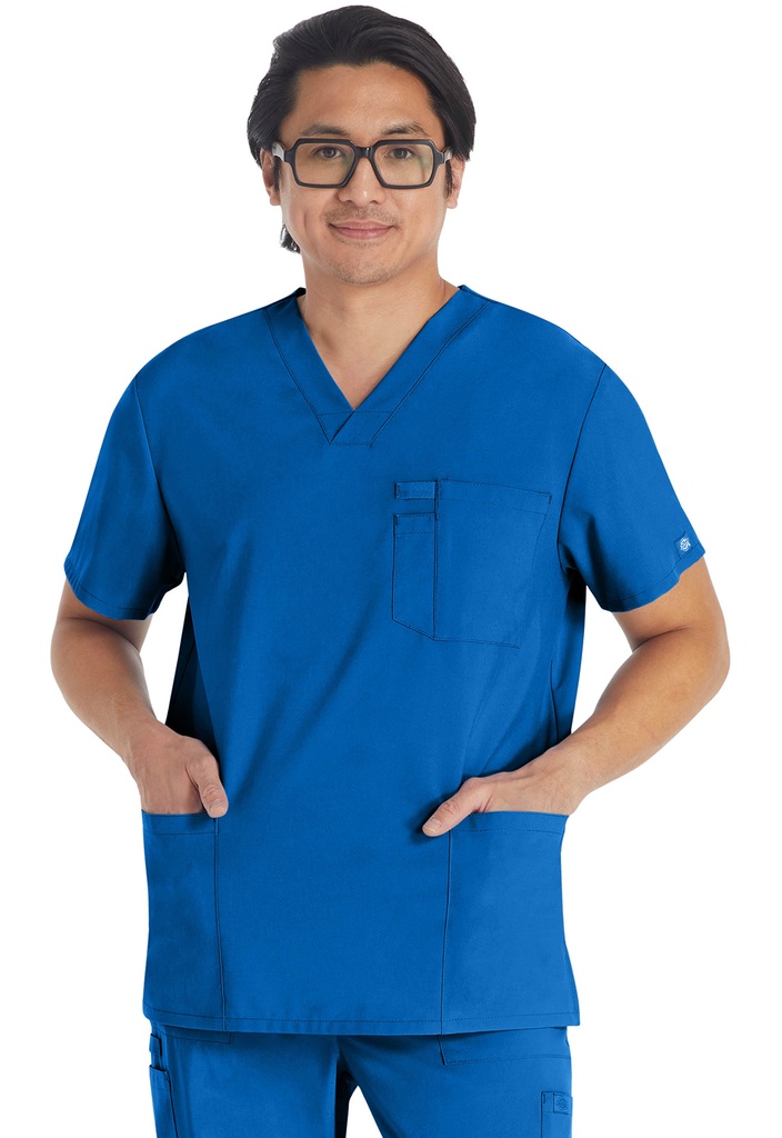 Men's V-Neck Top (XXS, Royal)