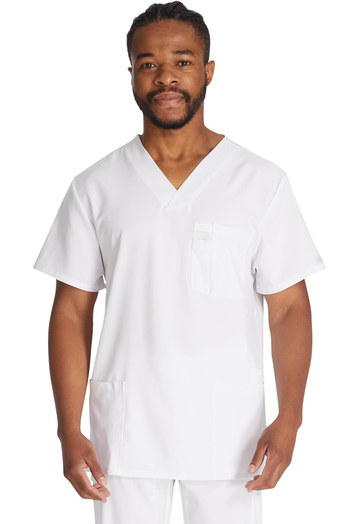Men's V-Neck Top (XXS, White)