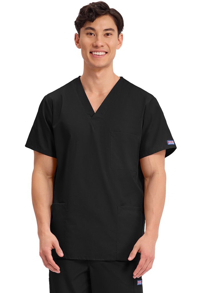 Unisex V-Neck Top (XXS, Black)
