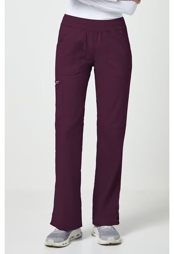 Mid Rise Straight Leg Pull-on Pant